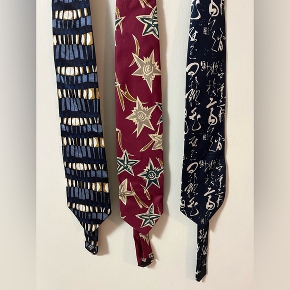 Silk Neck Ties 4”w x 57” Surry, KaiLong, & John Bull Set of 3 Men’s Ties - Picture 7 of 7
